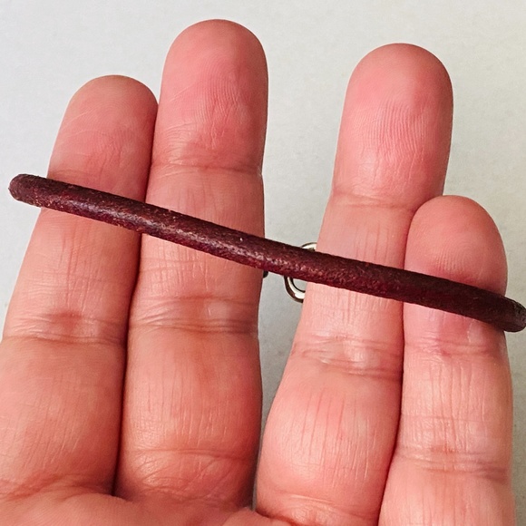 COACH 925 Sterling Silver and Leather Bracelet 7.5" - Picture 15 of 16